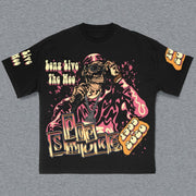 Hippie Print Short Sleeve T-Shirt