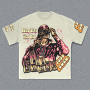 Hippie Print Short Sleeve T-Shirt