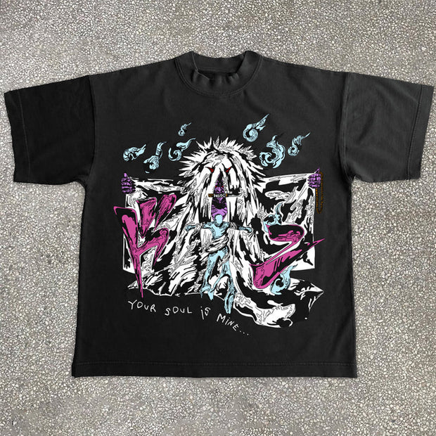Street Fashion Print Short Sleeve T-Shirt