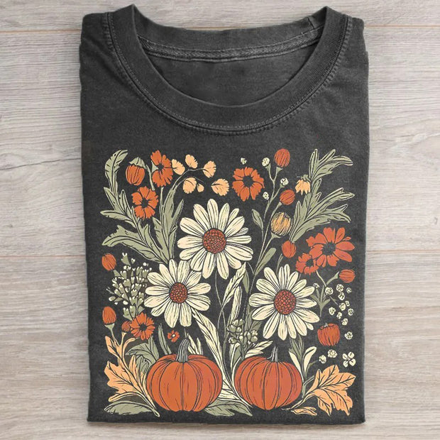 Boho Fall Floral T-shirt