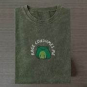 Embroidered Frog Rage Consumes Me T-shirt