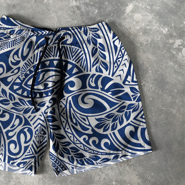 Polynesia Print 5 Inseam Shorts