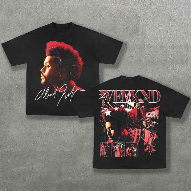 Hip hop print casual street T-shirt