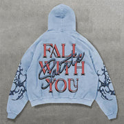 Saints All With You Print Long Sleeve Hoodies