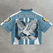 Eagles casual street retro mesh jersey