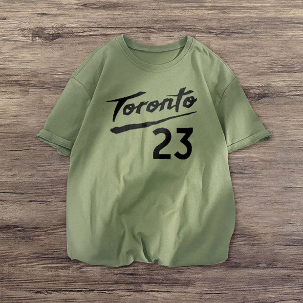 Casual print trendy street style T-shirt