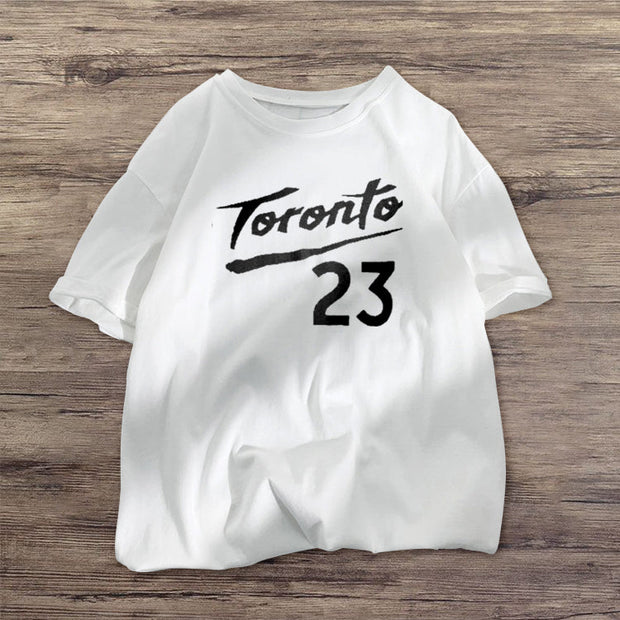 Casual print trendy street style T-shirt