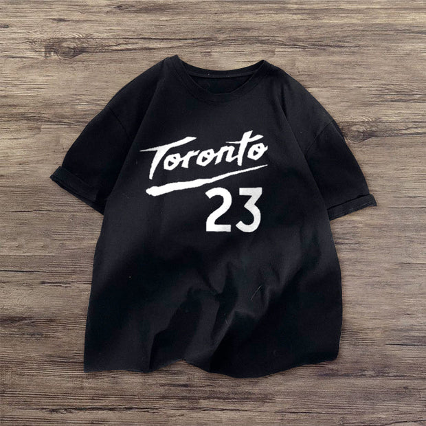 Casual print trendy street style T-shirt