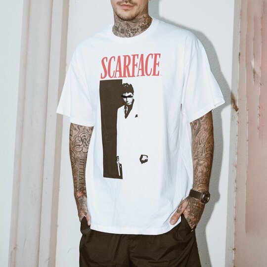 Casual style loose round neck print T-shirt