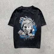 Trendy print comfortable short-sleeved T-shirt