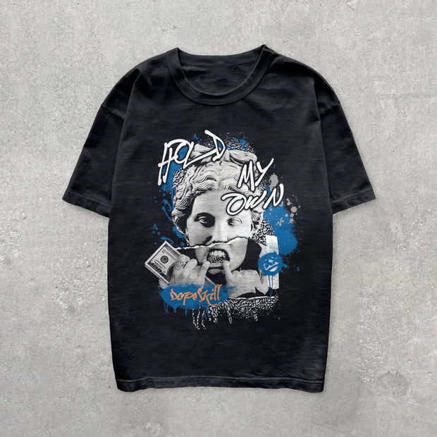 Trendy print comfortable short-sleeved T-shirt