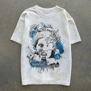 Trendy print comfortable short-sleeved T-shirt