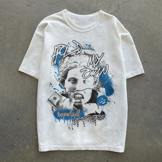 Trendy print comfortable short-sleeved T-shirt