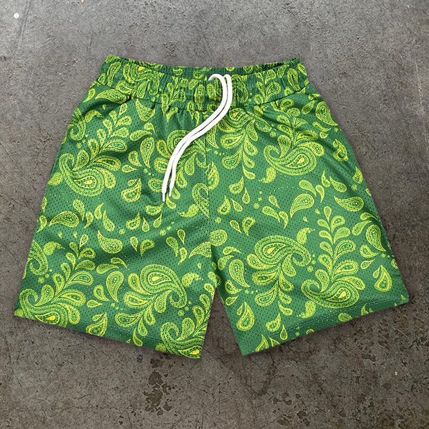 Vintage print shorts