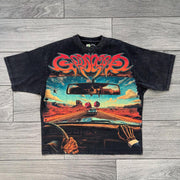 Casual Oversized Printed Short Sleeve T-Shirt