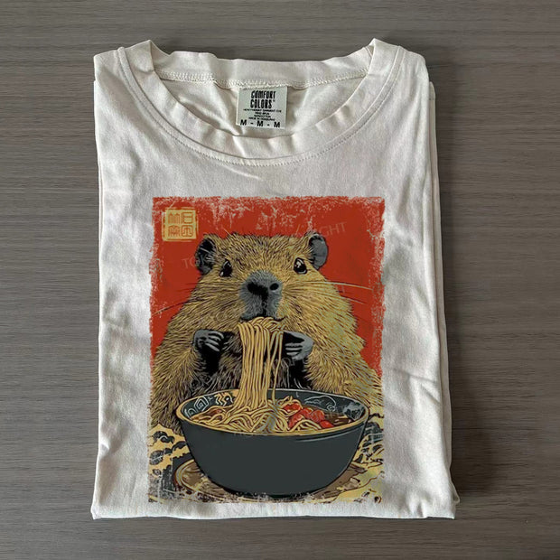 Capybara Ramen Lover T-shirt