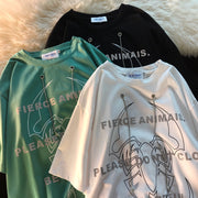 Fashion street hip-hop tide brand short-sleeved T-shirt