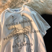 Fashion street hip-hop tide brand short-sleeved T-shirt