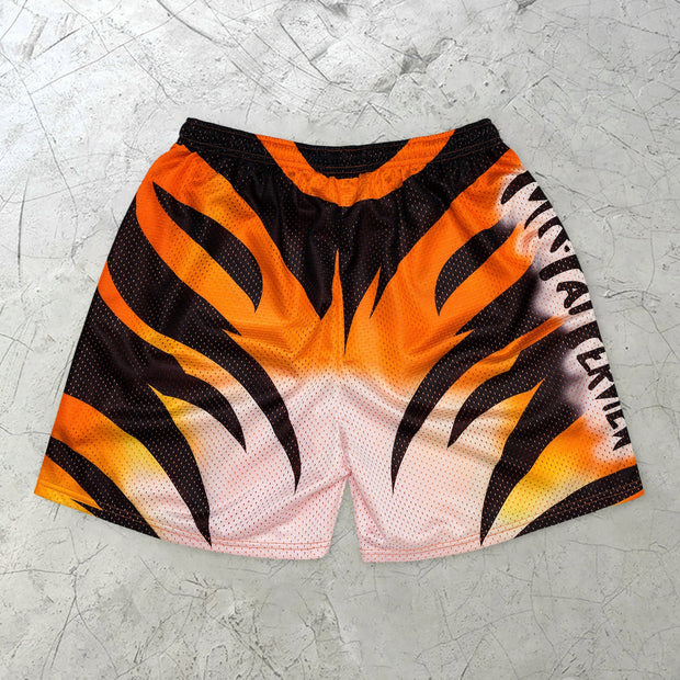 Animal print trendy street shorts