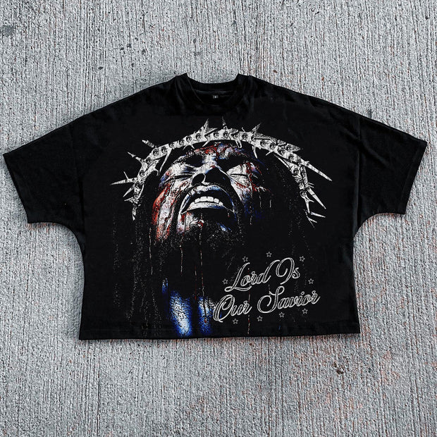 Jesus Redeems Casual Street Print T-shirt