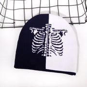 Personalized fashion skeleton jacquard knitted hat
