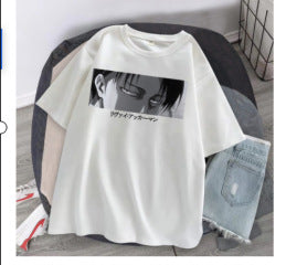 Japanese soft girl cartoon print short-sleeved t-shirt