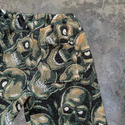 Spoof Vintage Graphic Cotton Knit Shorts