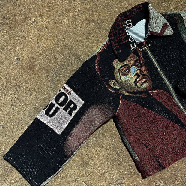 Weekend Heartless Hip Hop Rap Casual Street Festival Tapestry Zip Up Jacket