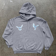 Vintage Tide Brand Print Fashion Long Sleeve Hoodie