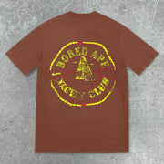 Retro casual street print T-shirt