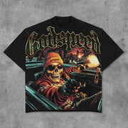 Personality Shooting Print Short Sleeve T-Shirt