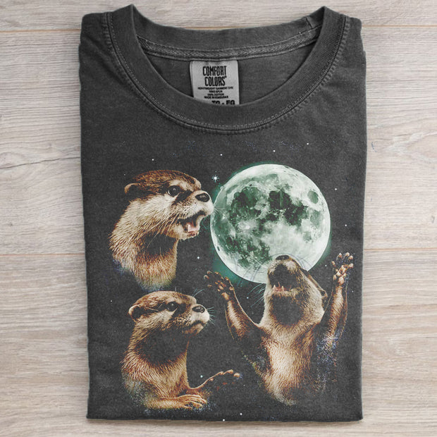 Three Otters Moon T-shirt