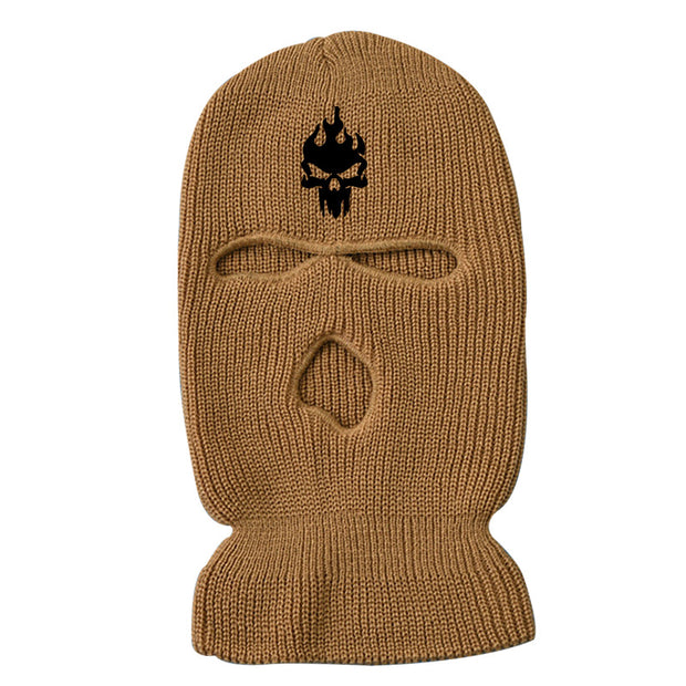 Fashion warm ski three-hole hat