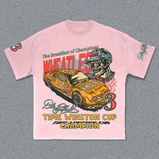 Racer No. 3 Print Short Sleeve T-Shirt