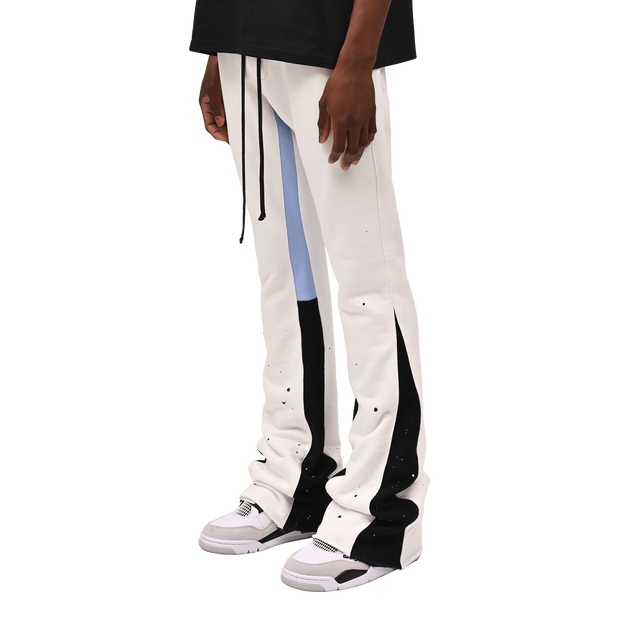 Stylish casual flared pants with contrasting colors
