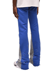 Stylish casual flared pants with contrasting colors