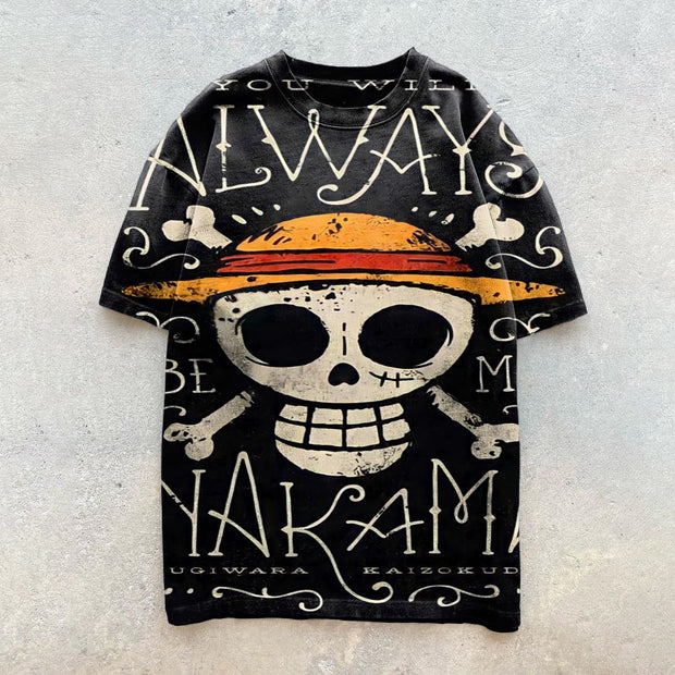 Trendy brand T-shirt with personalized pattern cartoon