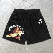 Madonna Graphic Print Elastic Shorts