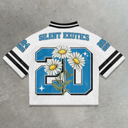 Small daisy casual mesh jersey