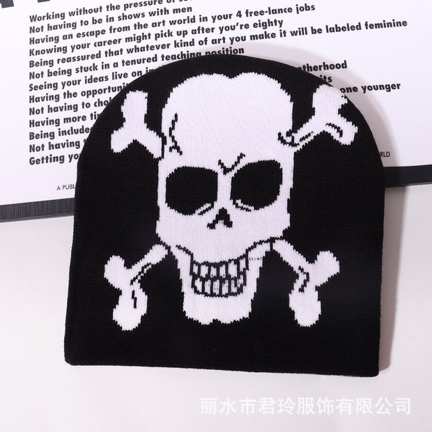 Knitted skull hat