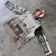 Personalized street style retro tapestry hoodie