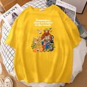 Fashion loose print T-shirt