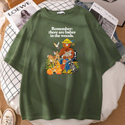 Fashion loose print T-shirt