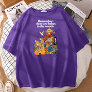 Fashion loose print T-shirt