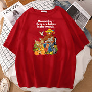 Fashion loose print T-shirt