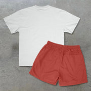 Trendy brand printed street short-sleeved suit