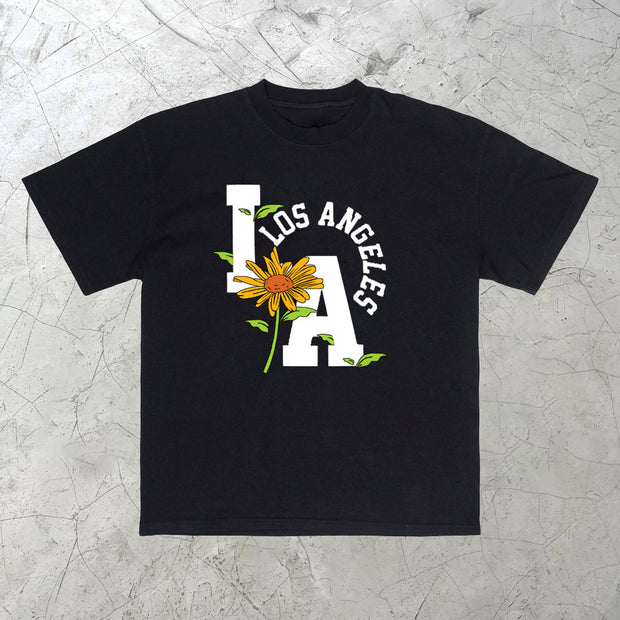 Street fashion brand Los Angeles short-sleeved T-shirt