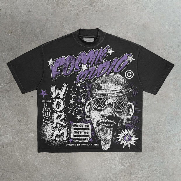 Casual Street Hip Hop Vintage T-Shirt