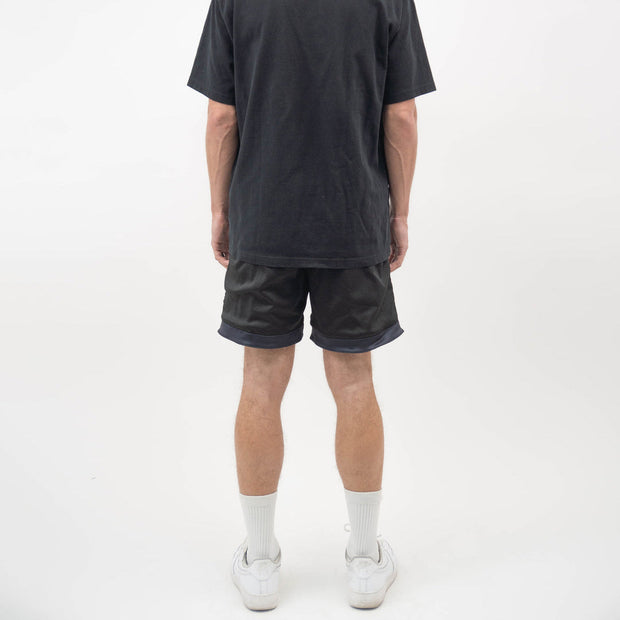 Vintage Art Print Fashion Mesh Shorts