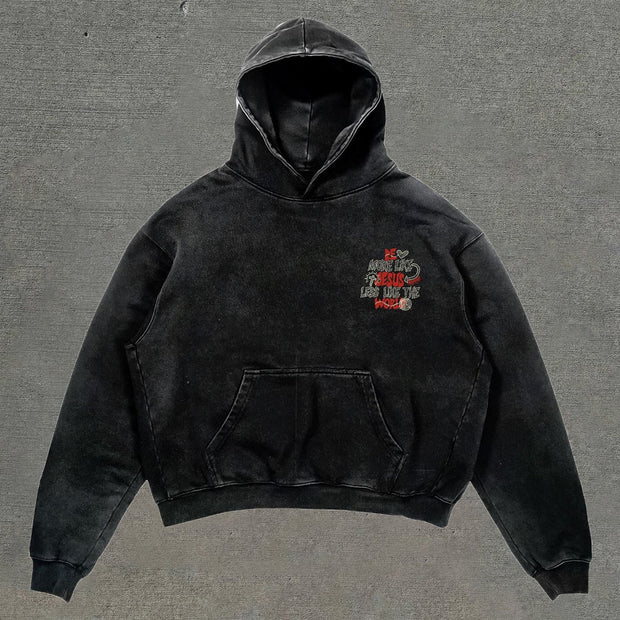 Personalized street style printed hoodie